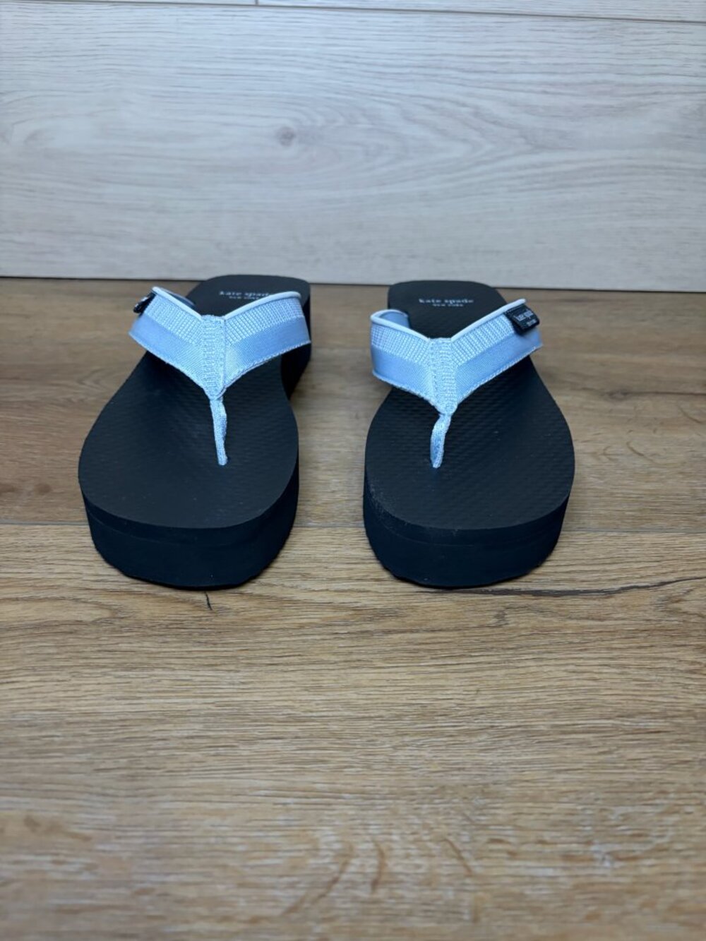 Kate Spade Sam Icon Platform Blue Flip Flop Sandal Size 6B